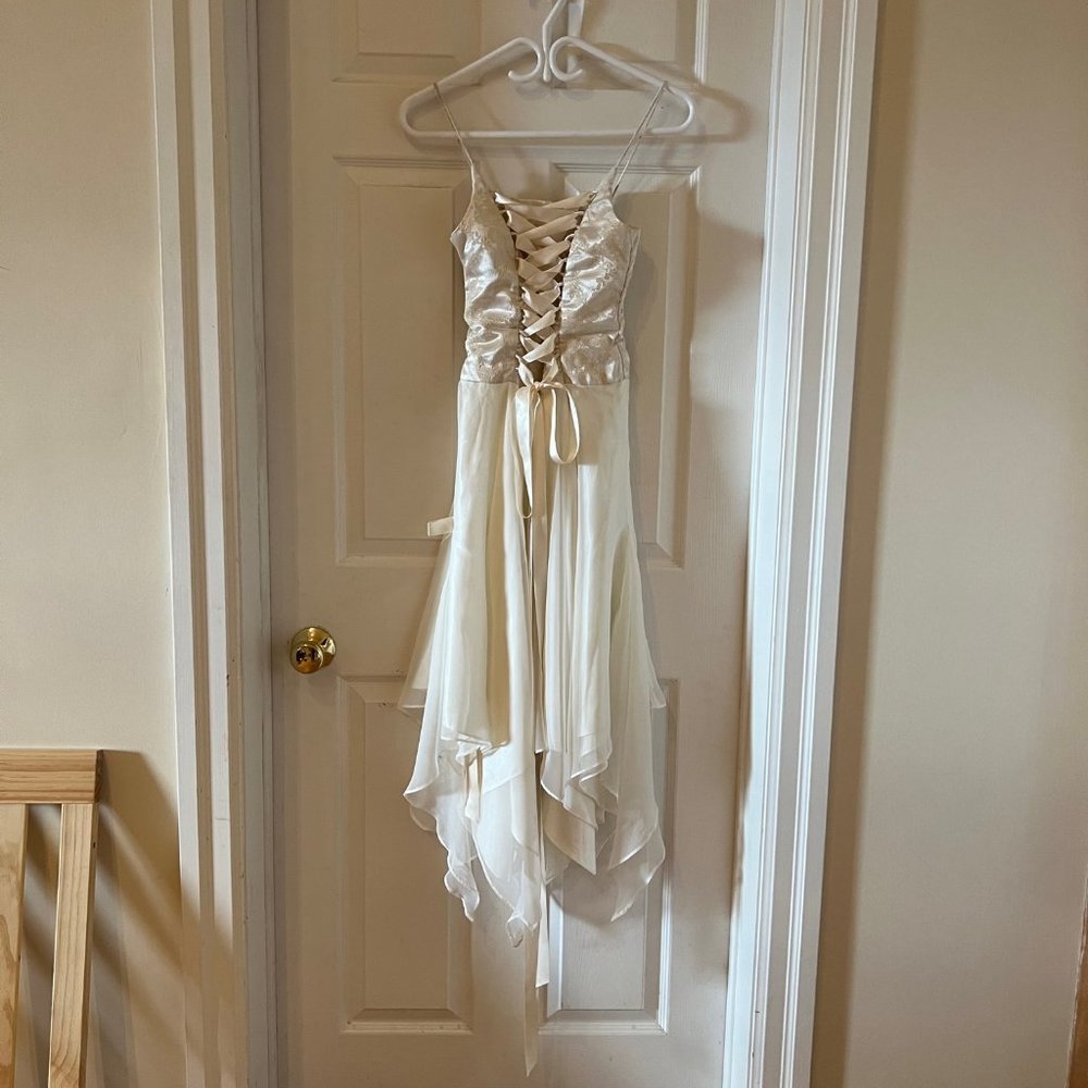 Regency Style Brocade, satin and toile Cocktail Dress